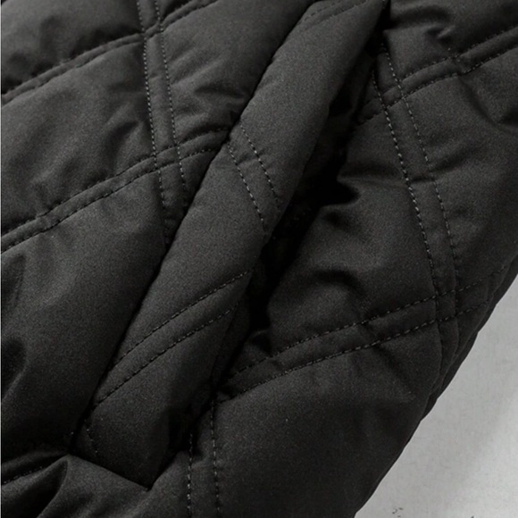 Mens padded quilted zip up bomber jacket - Picture 7 of 10